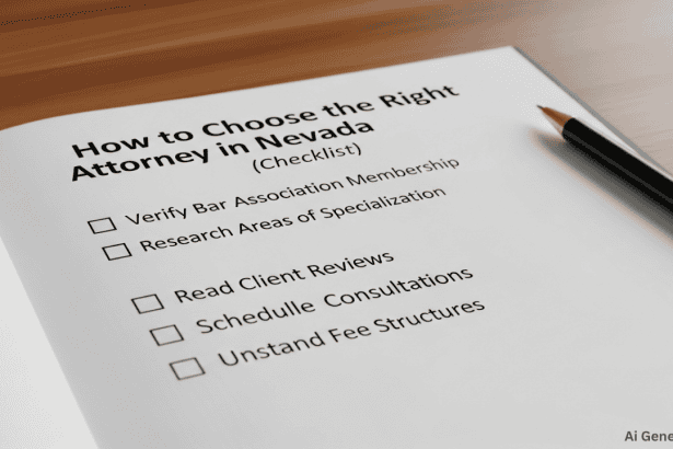 How to Choose the Right Attorney in Nevada (Checklist)
